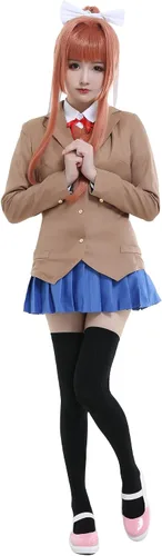 Vista 3 de miccostumes Uniforme escolar de anime para mujer, disfraz de cosplay