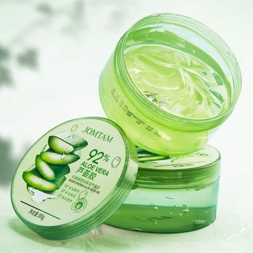 Vista 2 de Aloe Vera 92% Gel Hidratante Extracto Natural Nutre La Limpieza Nutre Suaviza La Glicerina Aceite Equilibrio Esencia Elimina el Acné 10.58 oz
