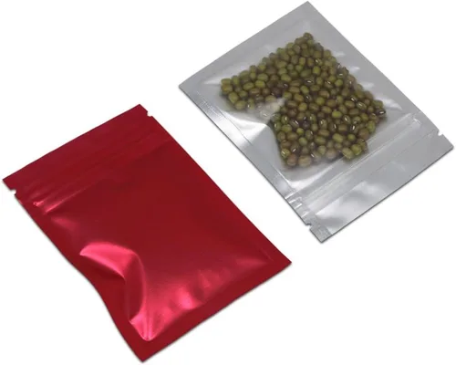 Vista 25 de PABCK: Paquete de 100 bolsas transparentes reutilizables con cierre hermético para almacenar alimentos, Negro