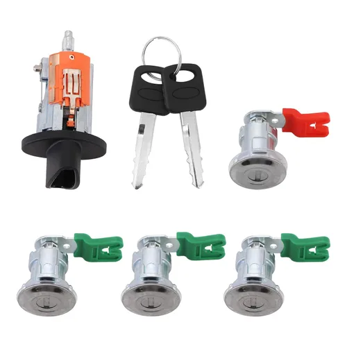 Vista 9 de Cilindro de bloqueo de puerta con llave para Ford Econoline E150, Van E250, Van E350, Van E350, Van 1997-2018, reemplazo LC6177 + 703369 X4 + 597638