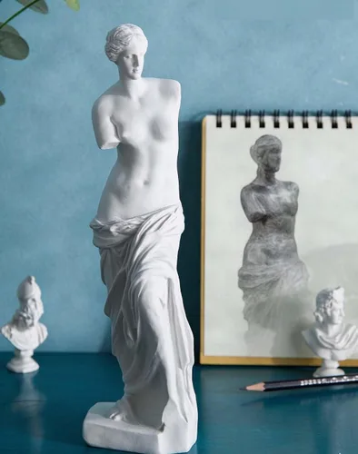 Vista 4 de Venus De Milo, 11 pulgadas de altura, figura de resina de plástico duro