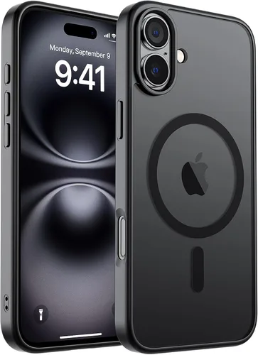 Vista 24 de zapica Funda magnética para iPhone Air, con protector de pantalla de vidrio templado, compatible con MagSafe, translúcida mate, a prueba de golpes
