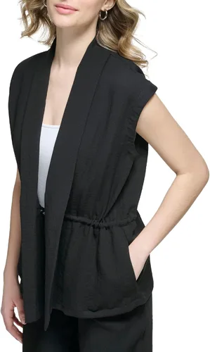 Vista 4 de Calvin Klein Women's Open Cap Sleeve Jacket