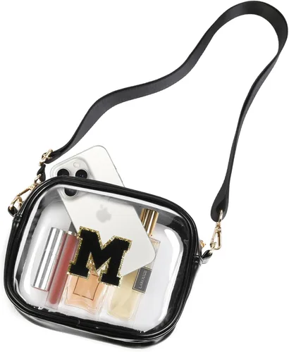 Vista 18 de TEBIEKOY Clear Purses for Women - Crossbody Small Bag, Stadium Approved, Sport Concerts