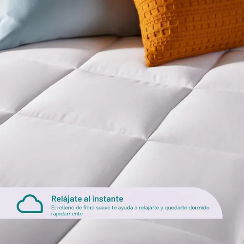 Vista 5 de Sleep Innovations colchoneta de capa doble para colchón, 4 pulgadas