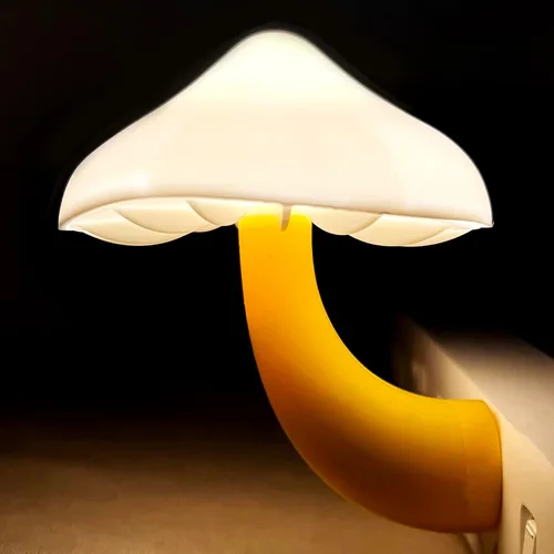 Vista 14 de Luces nocturnas LED con sensor en forma de hongo - 2 unidades, enchufe de pared con 7 colores cambiantes, lámpara mini de ensueño, luz nocturna