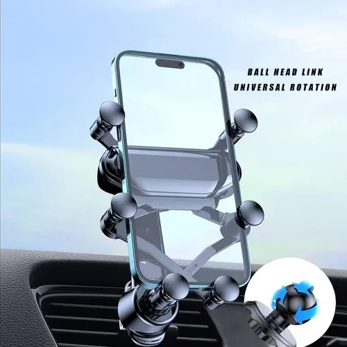 Vista 3 de for Mitsubishi Eclipse Cross 2018 2019 2020 2021 Car Mobile Phone Holder, Easy Clamp Cellphone Holder Phone Holder for Cars Rock Solid Car B Black