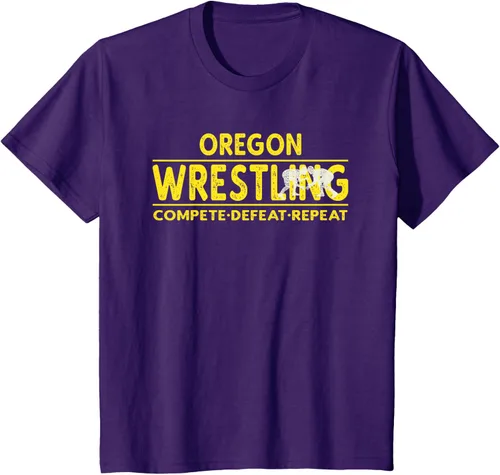 Vista 29 de Oregon Wrestling - Camiseta para competir, derrota, repetir