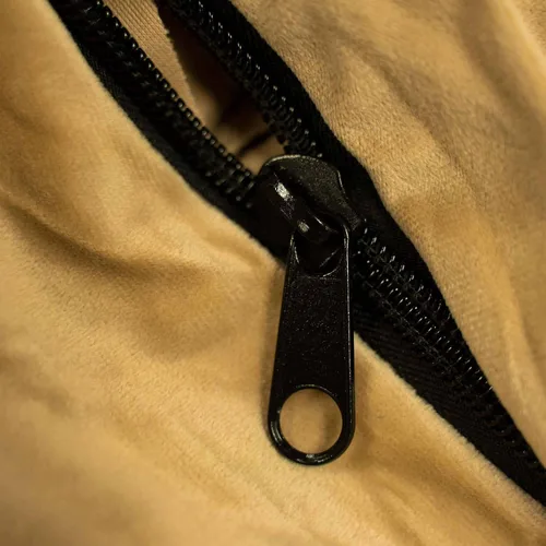 Vista 2 de ULTIMATE SACK Puf otomano de 2 pies Gamuza camello Relleno de espuma - Funda extraíble lavable