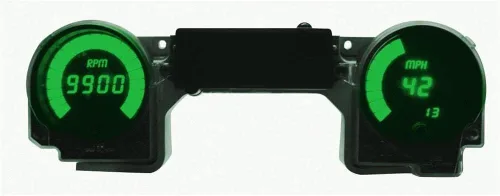 Vista 3 de Intellitronix Panel de medidor de repuesto digital LED compatible con Jeep 92-95 YJ (azul)