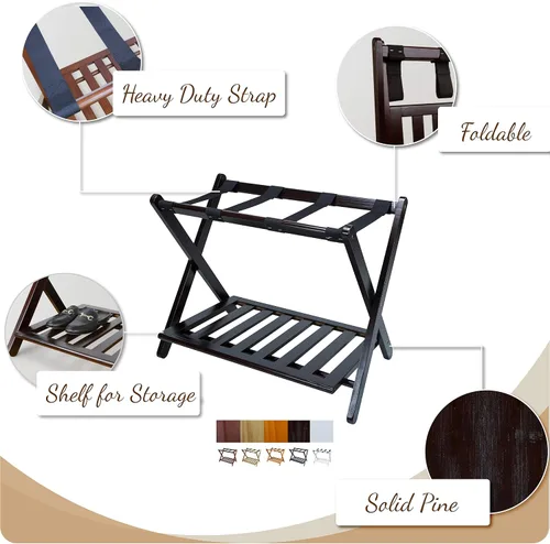 Vista 3 de Casual Home Portaequipajes, Espresso
