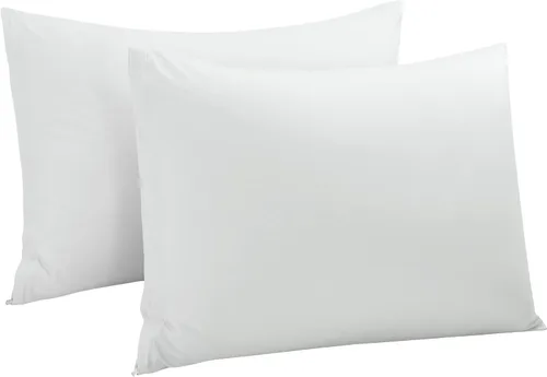 Vista 29 de uxcell Fundas de almohada tejidas de 100% algodón egipcio, fundas de almohada suaves y transpirables con cierre de cremallera, 2 fundas de almohada