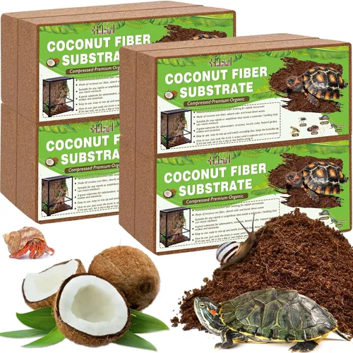 Vista 12 de Halatool - Paquete de 1 sustrato de fibra de coco comprimido para reptiles 1 Paquete