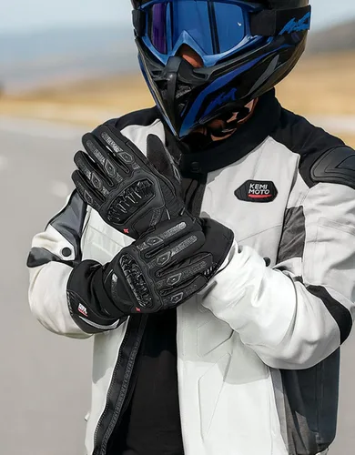 Vista 2 de Guantes para moto, invierno, para hombres y mujeres, impermeables
