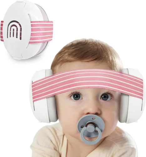 Vista 10 de Orejeras para bebés con protección contra el ruido para bebés de hasta 36 meses Blanco