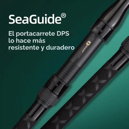 Vista 4 de Fibra de carbono Surf Rod Saltwater Surf Spinning caña de pescar con Seaguide Reel Seat