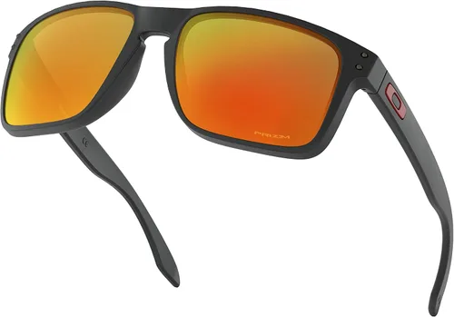 Vista 5 de Oakley Holbrook XL Gafas de sol negro mate con lente Prizm Ruby pegatina