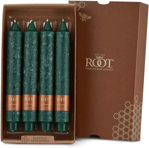 Vista 19 de Root Candles 59572 Timberline Collenette - Velas de cena sin perfume de 5 pulgadas, 8 unidades, oliva oscuro