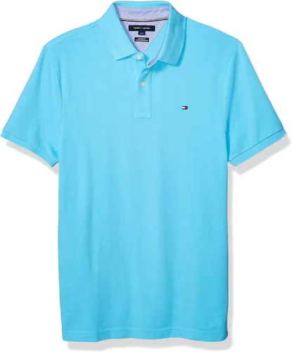 Vista 47 de Tommy Hilfiger Polo de piqué de algodón de manga corta para hombre en ajuste regular