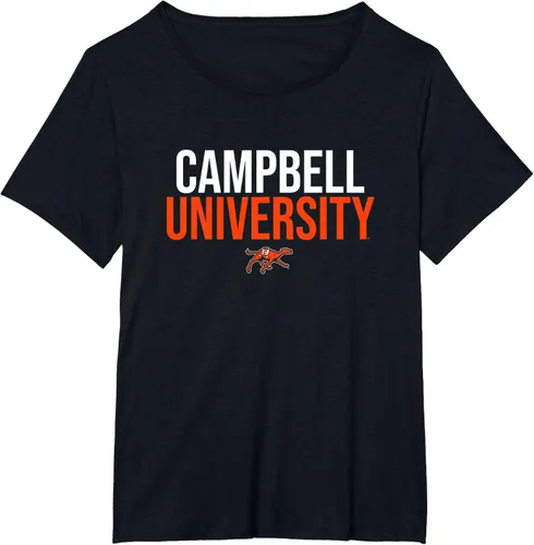 Vista 5 de Camiseta apilada Campbell University Fighting Camels, Negro