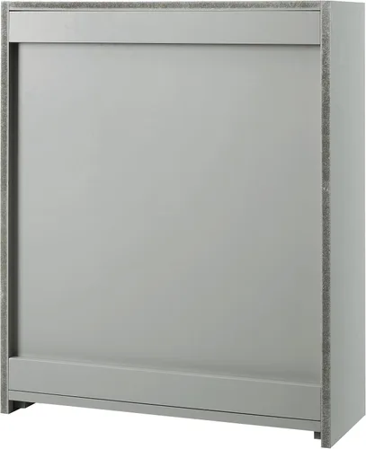 Vista 5 de Crosley Furniture Savannah Armario de almacenamiento para baño montado en la pared con estantes para medicinas, Gris