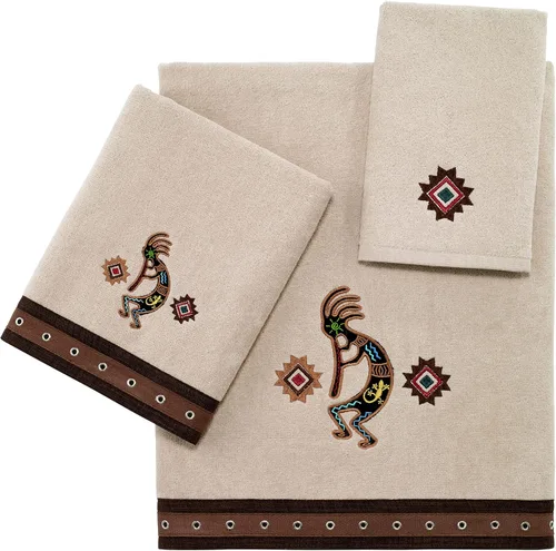 Vista 9 de Avanti Linens - Cortina de ducha de tela, artículos esenciales decorativos para el baño (colección Navajo Dance, 72 pulgadas)