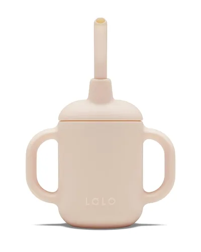 Vista 9 de Lalo Little Cup, Vaso con Pajita de Silicona No Tóxica con Asas - Vaso Entrenador para Bebés y Niños Pequeños - Sistema de Entrenamiento de Mini