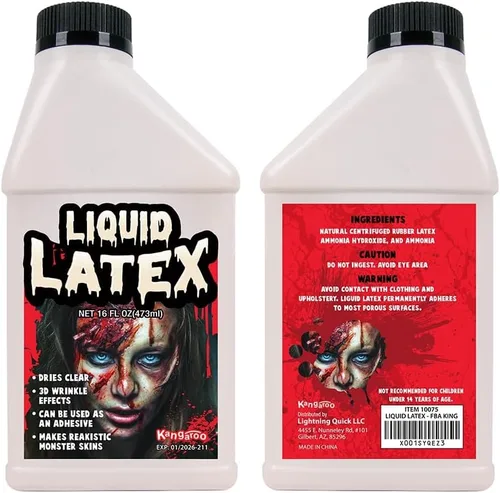 Vista 3 de Kangaroo, Maquillaje profesional de látex líquido, 16 onzas por pinta