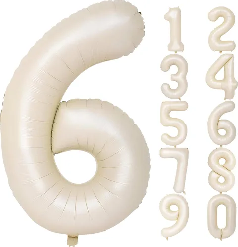 Vista 113 de Globos gigantes de números negros de 40 pulgadas, globos de aluminio de Mylar con helio para cumpleaños, globo número 0 para decoración de fiestas