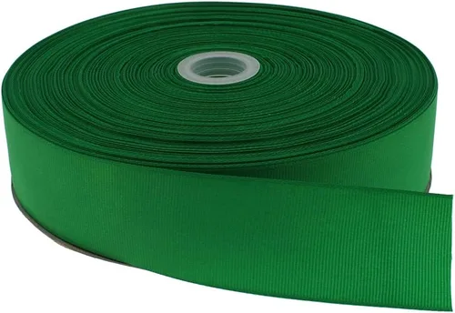 Vista 47 de Cinta de grogrén sólido de 100 yardas cada rollo, 100% poliéster (1/4", beige)