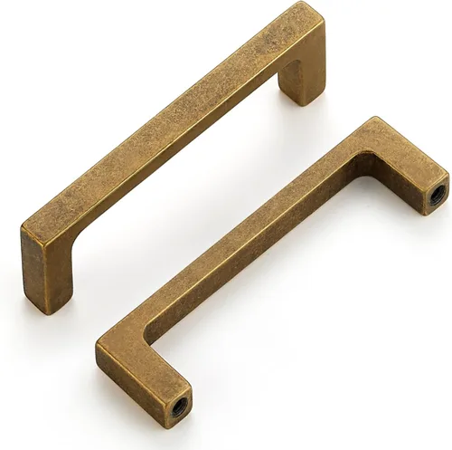 Vista 35 de Ravinte Antique Brass Kitchen Cabinet Solid Handles,3 Inch,5 Pack