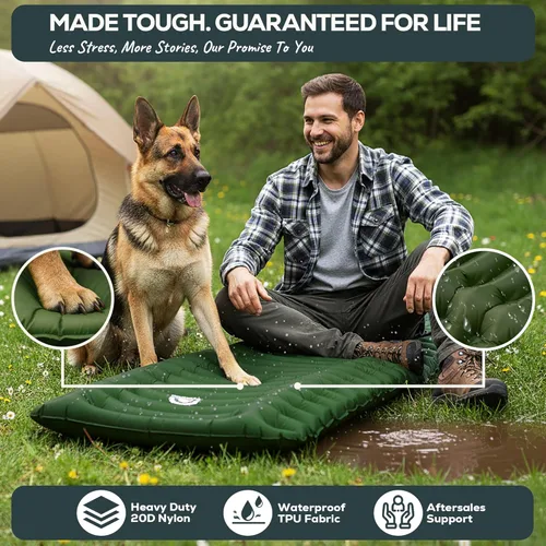 Vista 5 de Gear Doctors® Ether - Colchoneta de dormir ultraligera de 17.5 onzas – Colchón de aire para mochilero – Colchón de camping – Colchoneta inflable