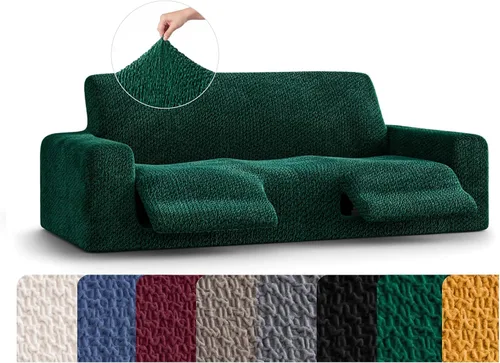 Vista 18 de PAULATO BY GA.I.CO. Funda reclinable – Funda de ajuste suave – Protector elástico de muebles reclinables de 1 pieza – Tela de terciopelo lavable a