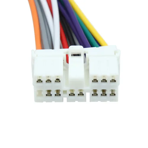 Vista 3 de uxcell DC 12 V 14 Pin coche masculino DVD Radio arnés adaptador cable conector para Subaru