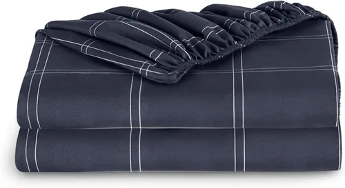 Vista 51 de Bare Home Paquete de 2 sábanas bajeras ajustadas tamaño individual - microfibra ultrasuave de alta calidad 1800, resistente a las arrugas, bolsillo