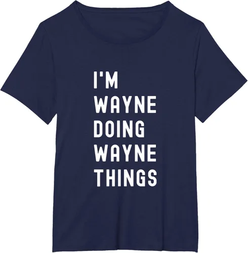Vista 20 de Camiseta I'm Wayne Doing Wayne Things, Negro