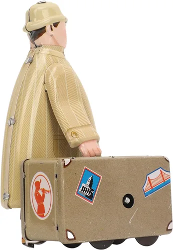 Vista 7 de Juguete de cuerda para arriba, juguete de viaje que camina nostálgico, retro, juguete de relojería para adultos, colección de hojalata, juguete