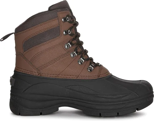 Vista 3 de Eddie Bauer Leaven Worth - Botas de senderismo aisladas para hombre, carcasa impermeable, lengüetas multiterreno, suela de tracción de goma