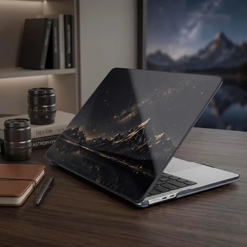 Vista 2 de Batianda Funda para MacBook Air de 15" 2026 M5 M4 M3 M2 Chip, Starry Mountain Montaña estrellada