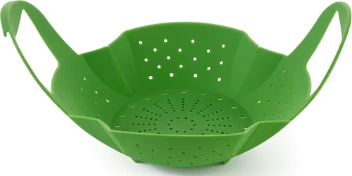 Vista 3 de Cesta de silicona para vaporizador de verduras/alimentos - Inserto para ollas, sartenes, ollas de barro y más... por Sunsella