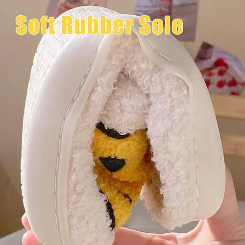 Vista 5 de Pantuflas de cara sonriente para mujeres y hombres, retro, cómodas, cálidas, suaves, mullidas, de felpa, para casa, divertidas, bonitas, sonreír