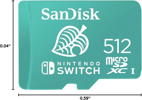 Vista 8 de SanDisk Tarjeta microSDXC de 512 GB, con licencia para Nintendo -Switch - SDSQXAO-512G-GNCZN