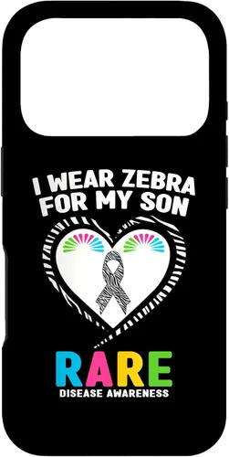 Vista 30 de I Wear Zebra for My Son Rare Disease Awareness Day 2026 Case for iPhone 17