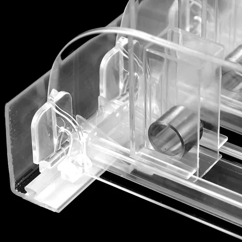 Vista 7 de Zerodeko Dispensador de bebidas para nevera: 3 unids Organizador de latas de soda autoempujante para refrigerador Empujador de bebidas ajustable