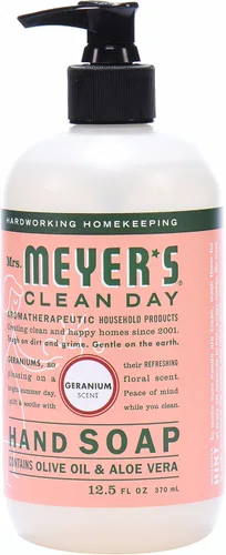 Vista 3 de Mrs. Meyer's Clean Day - Jabón líquido para manos, manzana, botella de 12.5 onzas líquidas
