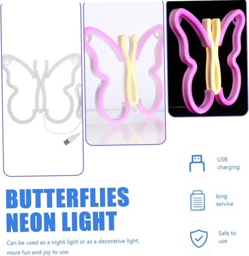 Vista 5 de Letreros de luces de neón con diseño único y creativo para dormitorio, fiesta, decoración de luz de neón resistente