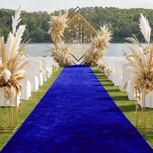 Vista 13 de Camino de pasillo negro de 4 x 15 pies para ceremonia de boda, alfombra de pasillo de terciopelo para pasillo, accesorios de boda para recepción