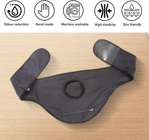 Vista 2 de Cinturón de ostomía, cinturón sigiloso para hombres y mujeres, fundas para bolsas de ostomía, envoltura de ostomía para deportes y natación