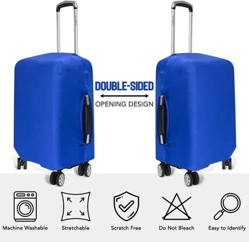Vista 3 de Funda de equipaje de viaje I Protector de maleta aprobado por la TSA I Fundas de equipaje para maleta I Funda de maleta Bolsa I Protector