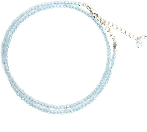 Vista 9 de Collar de Gargantilla de Piedras Preciosas Naturales con Cuentas, Cuentas Facetadas, Collar de Piedra Natal, Cristal de Sanación Energética, Regalo
